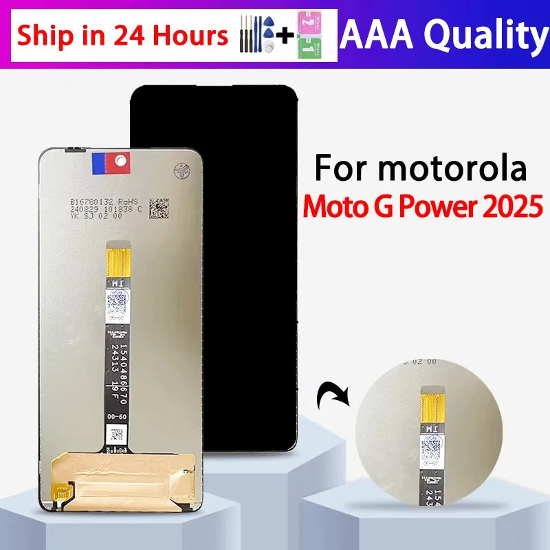 6.8'' IPS LCD  For Moto G Power 2025 LCD For Motorola Moto G Power (2025) XT2515-1 LCD Display Touch Screen Digitizer Assembly Motorola phone repair parts