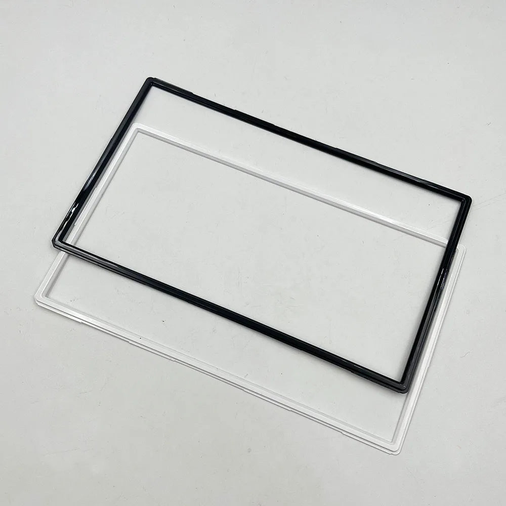 Black White For Wii U LCD Screen Frame Surround Protector Border Bar Lid Cover Gamepad Game console repair parts