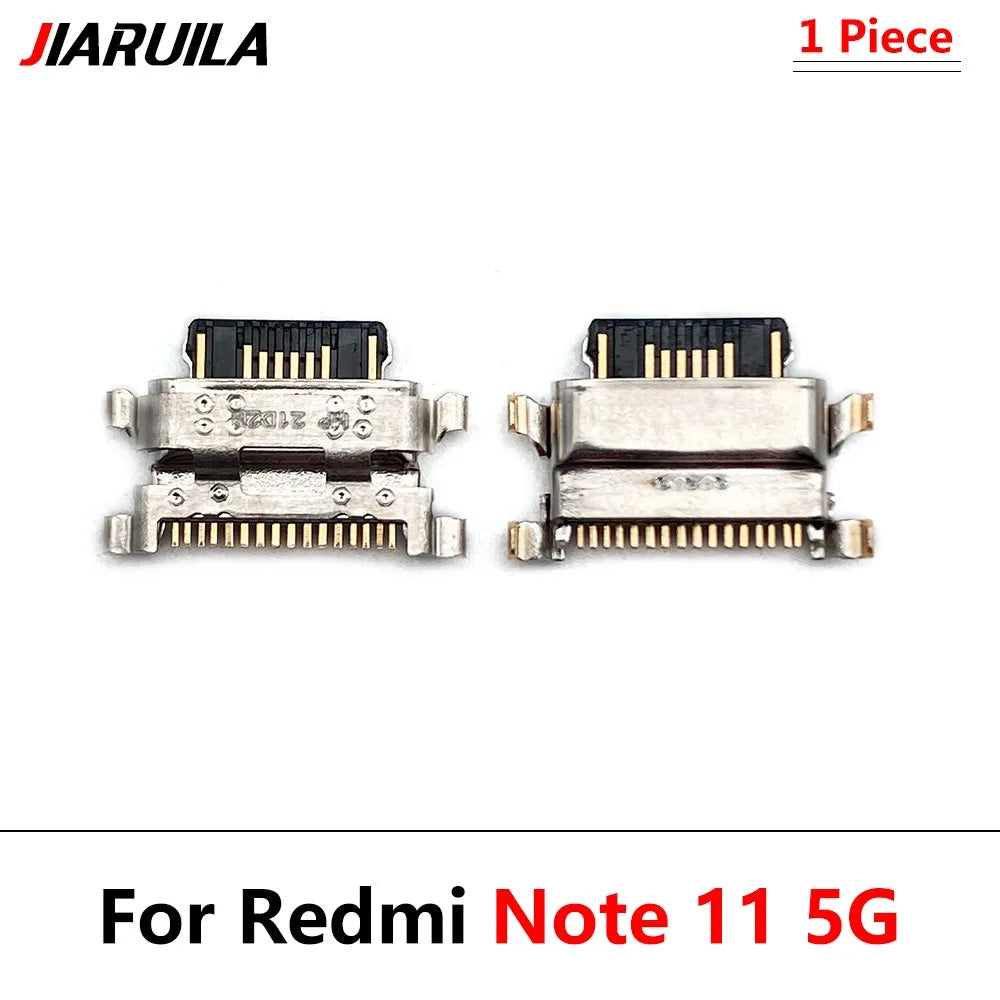 10Pcs, USB Jack Charging Socket Charger Port Dock Connector For Xiaomi Redmi Note 9 9s 10 10s 11 11s 12 12s 13 Pro Plus 4G 5G Xiaomi  Xiao mi phone repair parts