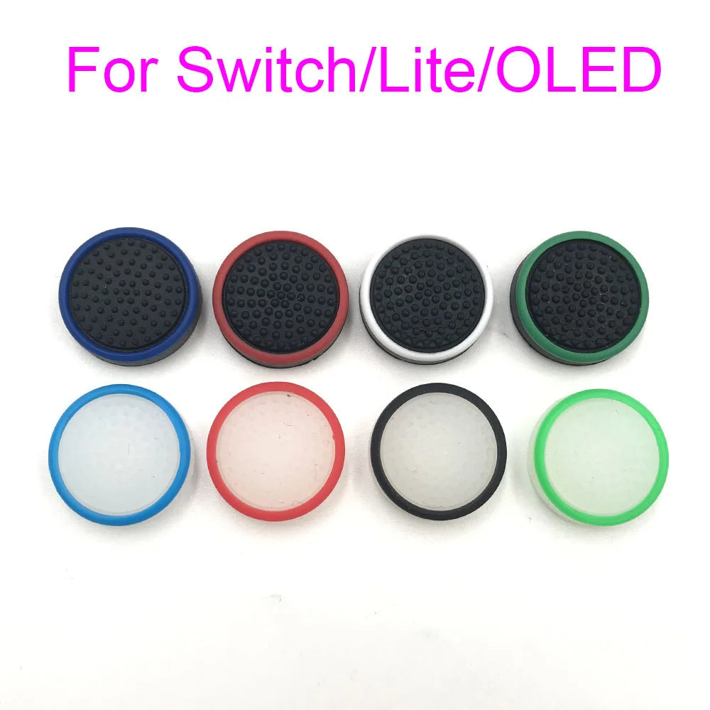 2 Pairs=4PCS Glow Luminous Silicone Joystick Cap Controller Thumb Stick Case For Nintendo Switch/Lite/OLED Joy-Con Game console repair parts