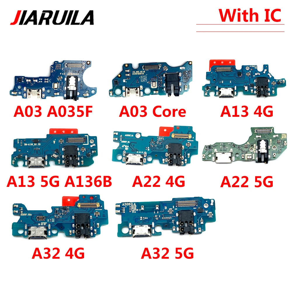 USB Charger Charging Board Dock Port Connector Flex Cable For Samsung A12 A02 A02s A03s A03 Core A13 A22 A32 A33 A53 A04 4G 5G Samsung phone repair parts