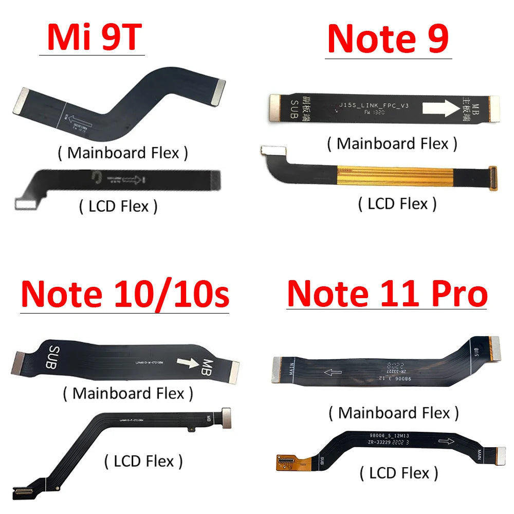 New For Xiaomi Mi A3 9 9T 11 Lite F2 Pro Redmi Note 9 10 10s 11 Pro LCD MainBoard Motherboard Connector Main Board Flex Cable  Xiaomi  Xiao mi phone repair parts