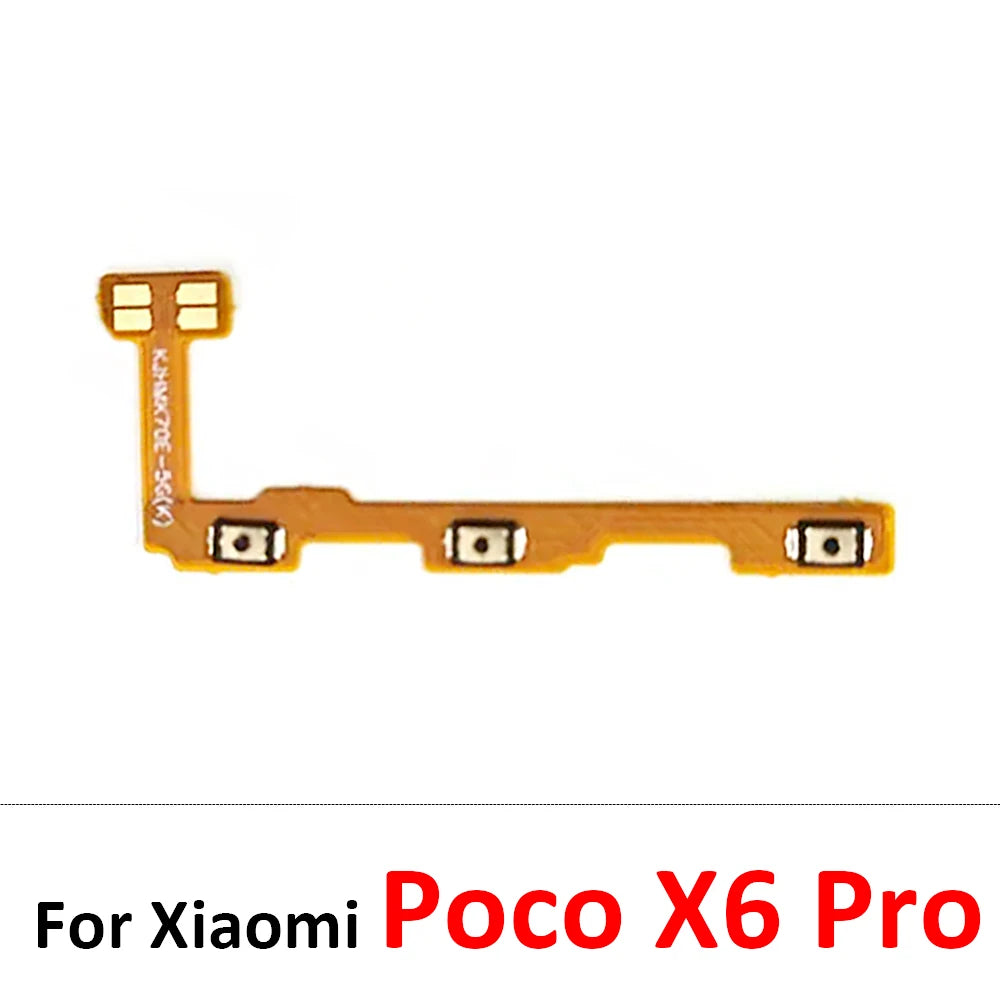New For Xiaomi Poco F1 F2 F3 F4 F5 M3 M4 X3 X4 X5 X6 Pro 4G 5G GT Power Switch On / Off Button Volume Key Button Flex Cable  Xiaomi  Xiao mi phone repair parts