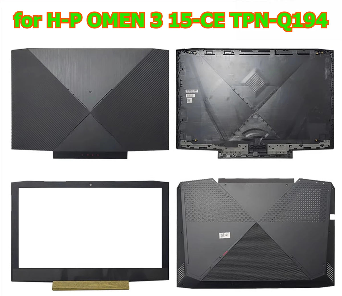Cover case for HP OMEN 3 15-CE TPN-Q194 lcd back housing bezel frame upper topcase palmrest buttom hinge shell cover HP laptop repair parts