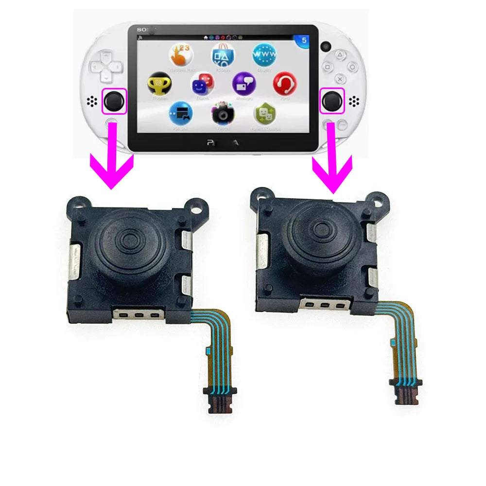 2PCS Replacement Left Right L R 3D Analog Joystick for Sony PSV PS Vita 2000 Series Analogue Sticks Game console repair parts
