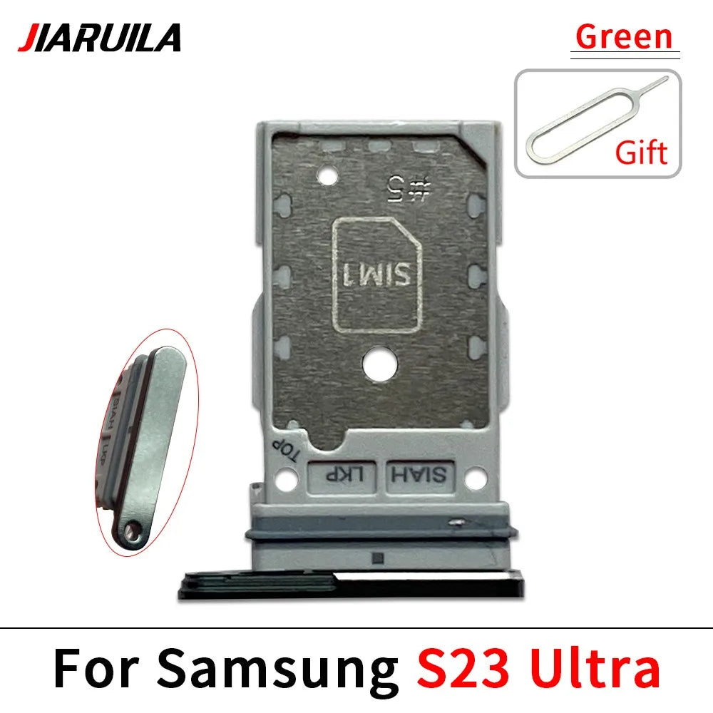 New For Samsung S23 S24 Plus Ultra 5G Dual SIM Card Slot SD Card Tray Holder Adapter