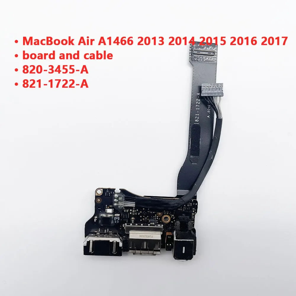 OEM For MacBook Air A1466 MD231 2012 2013 2014 2015 2016 2017 laptop USB audio DC Power Jack DC-IN Charging Flex Cable board Macbook repair parts