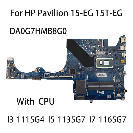 Laptop Motherboard For HP Pavilion 15-EG 15T-EG DA0G7HMB8G0 With CPU I3-1115G4 I5-1135G7 I7-1165G7 M16348-001 M16350-001 HP laptop repair parts