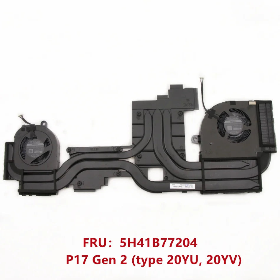 For Laptop Lenovo New Original Thinkpad P17 Gen2 CPU Cooling Fan Heatsink Radiator 5H41B77204 Lenovo laptop repair parts