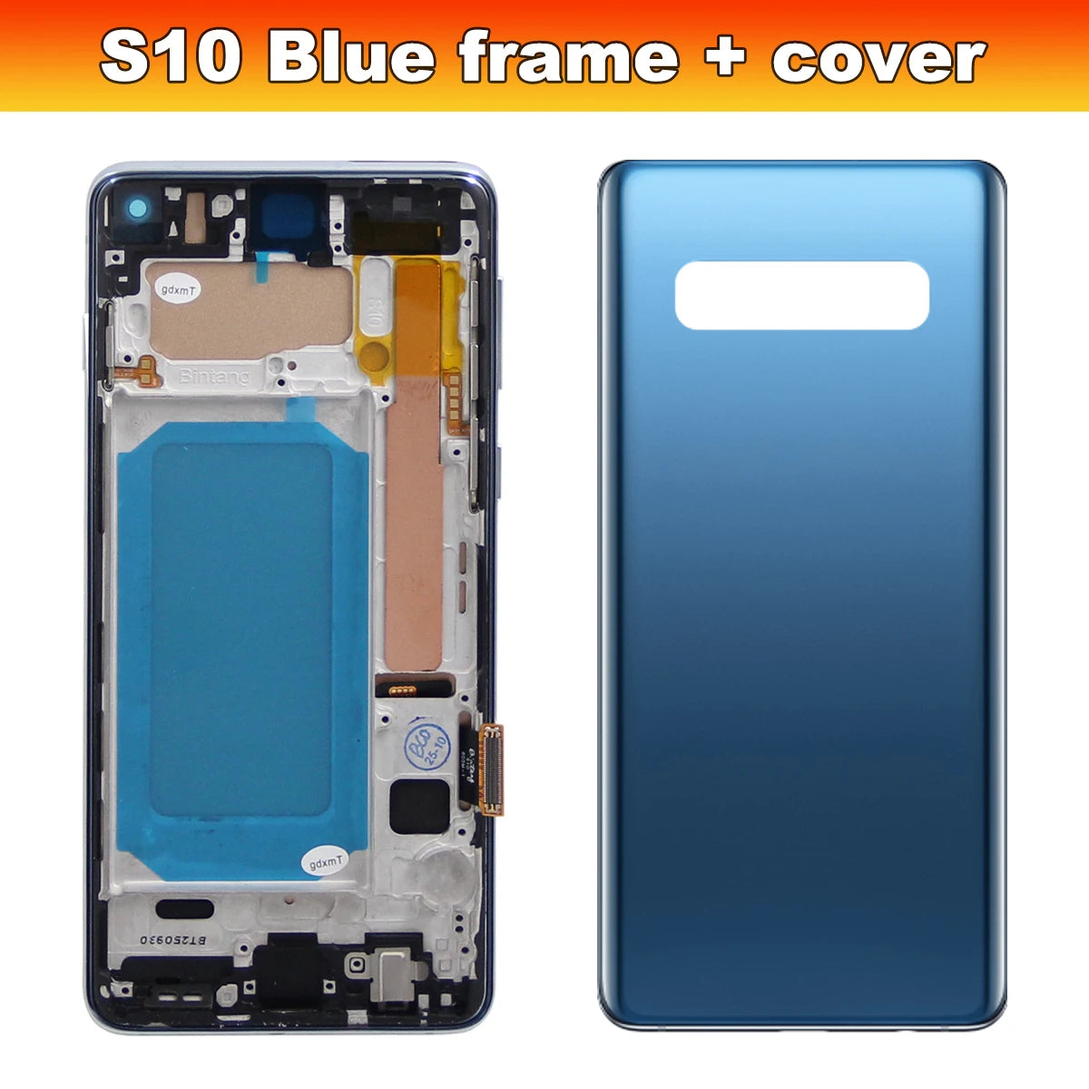 tft S10+ Screen Replacement, for Samsung Galaxy S10 Plus G975F Lcd Display Digital Touch Screen with Frame for Samsung S10 G973F Samsung phone repair parts