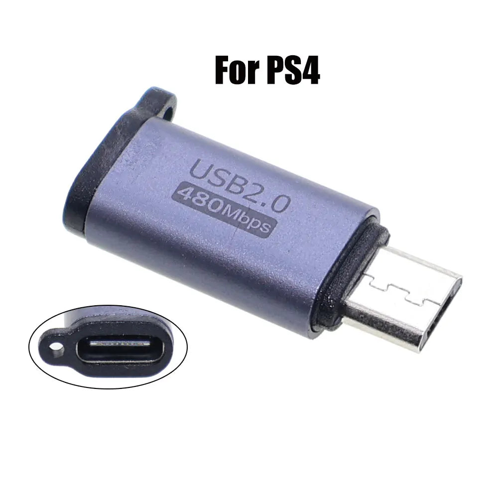 1-5PCS For PSP1000/2000/3000 Game 5V Type-C to DC Power Charge Convert For PS4 USB C Charger Adapter Converter Charging Adapter Game console repair parts
