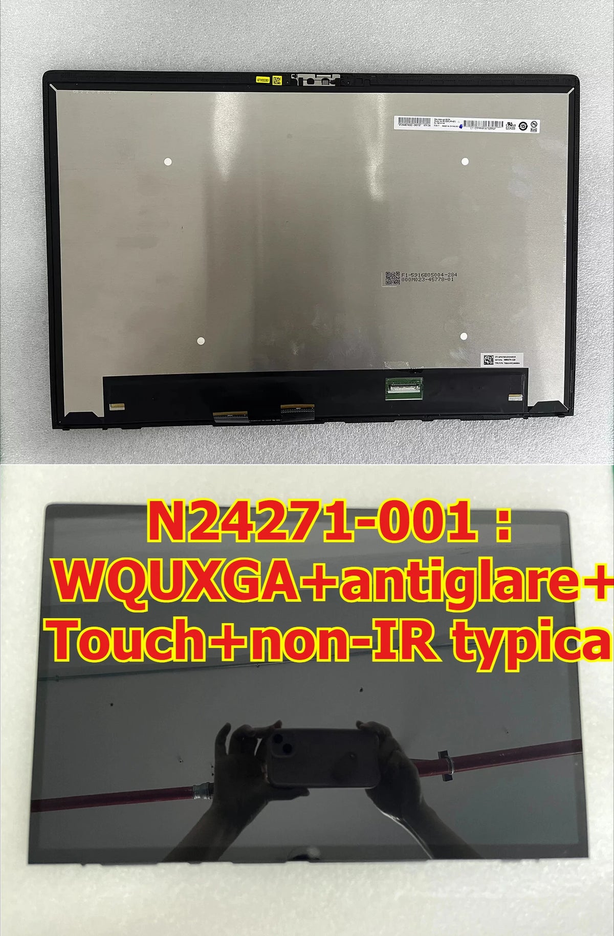 16“ UHD+WUXGA FHD+ 4K Touch LCD LED screen for HP ZBooK Fury 16 G9 LCD panel Digitizer Assembly B160UAN01.L ATNA60YV07 HP laptop repair parts