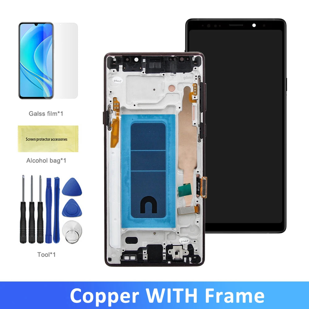 Screen for Samsung Galaxy Note9 N960F N960F/DS N960U Lcd Display Digital Touch Screen with Frame for Samsung Note 9 Assembly Samsung phone repair parts