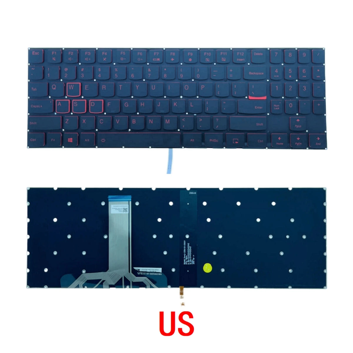 US Russian Spanish Brazil Backlit Keyboard For Lenovo Legion Y530 -15ICH Y7000P-1060 Y7000-2019 Y540-15IRH Y540-17IRH Y545-PG0 Lenovo laptop repair parts