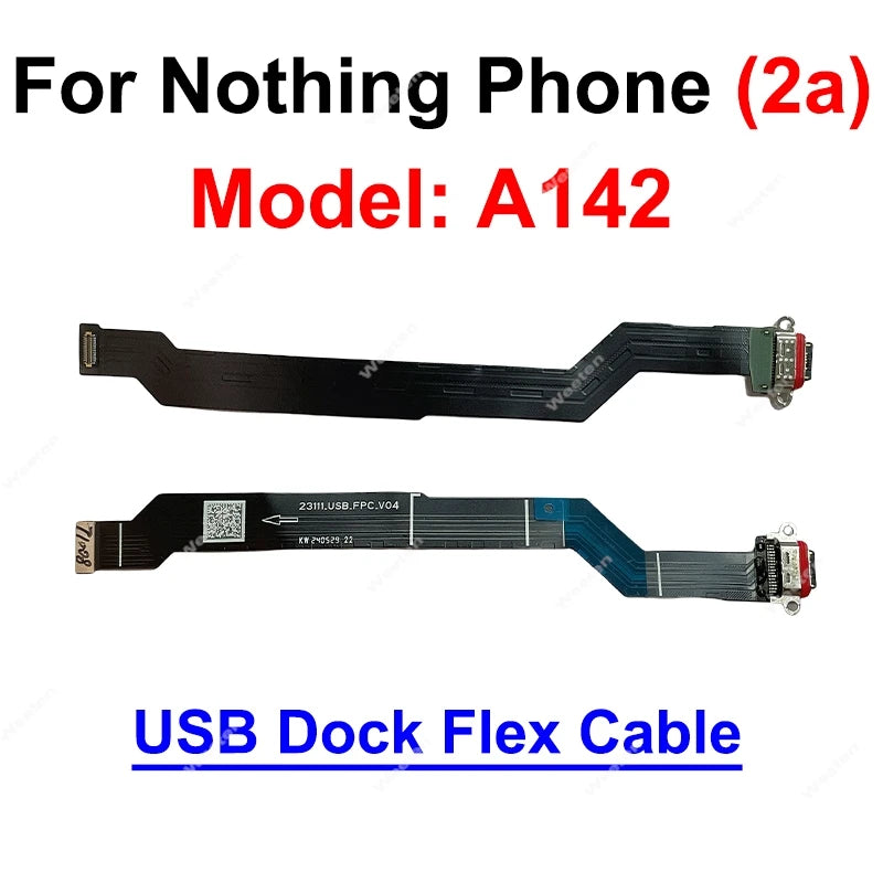 USB Charger Port Flex Cable For Nothing Phone 1 2 2A Motherboard Flex Cable Mainboard LCD Screen Flex Cable Connector Parts  Other Brand phone repair parts