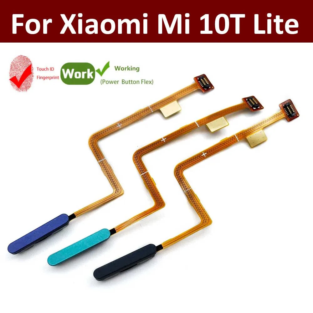 Fingerprint Scanner For Xiaomi Mi 10T Mi10T Lite Home Button Fingerprint Menu Return Key Recognition Sensor Flex Cable  Xiaomi  Xiao mi phone repair parts