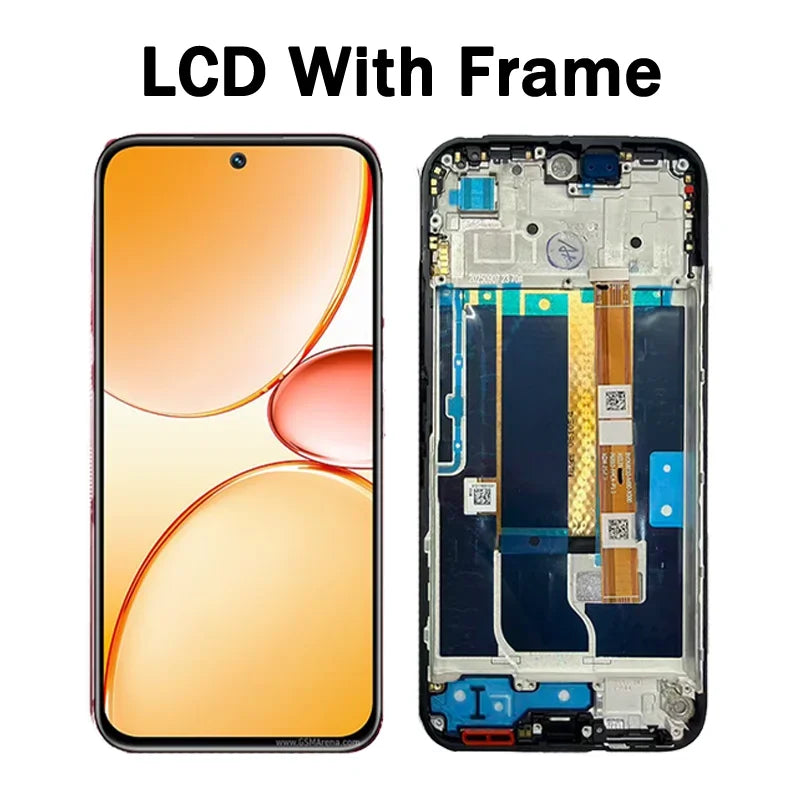 6.8“ Tested For Realme C85 5G LCD Display Screen Touch Panel Digitizer RMX5253 Display Screen With Frame Oppo phone repair parts Realme phone repair parts