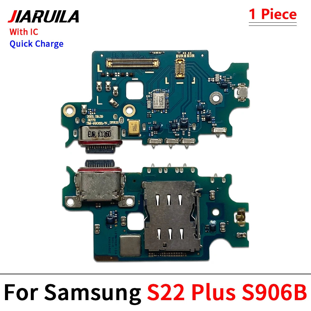 USB Charger Dock Connector Charging Port Microphone Flex Cable For Samsung S22 S23 S24 Plus Ultra S21 Fe 5G S901B S906B S908B Samsung phone repair parts