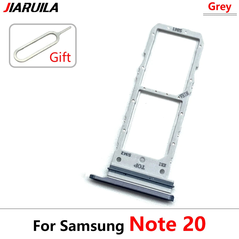 New Sim Card Tray Reader Socket Slot Holder For Samsung Note 10 Plus Lite / Note 20 Ultra Dual SIM Replacement Part Samsung phone repair parts