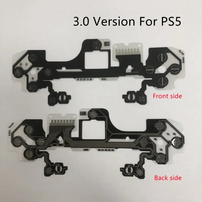 10pcs/Lot Replacement Original for Ps5 Conductive Film V1.0 2.0 3.0 Game Pad Controller Button Flex Cable Ribbon V1 V2 V3 Game console repair parts