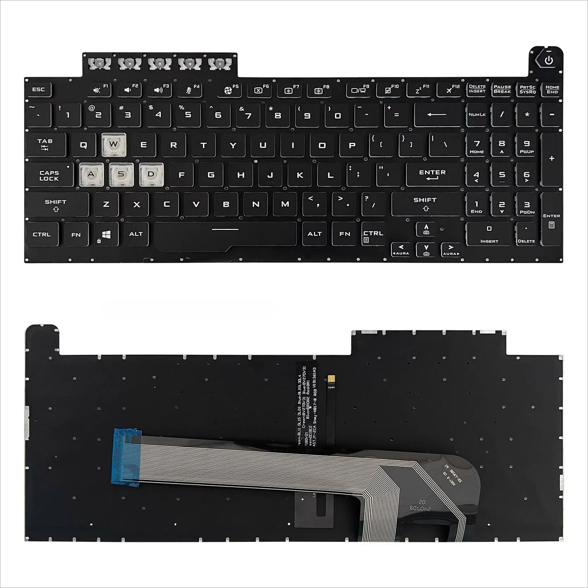 Keyboard for Asus TUF 1 2 FA506H FX506 FX706L FA706 ROG Strix 8 topcase keyboard Asus laptop repair parts