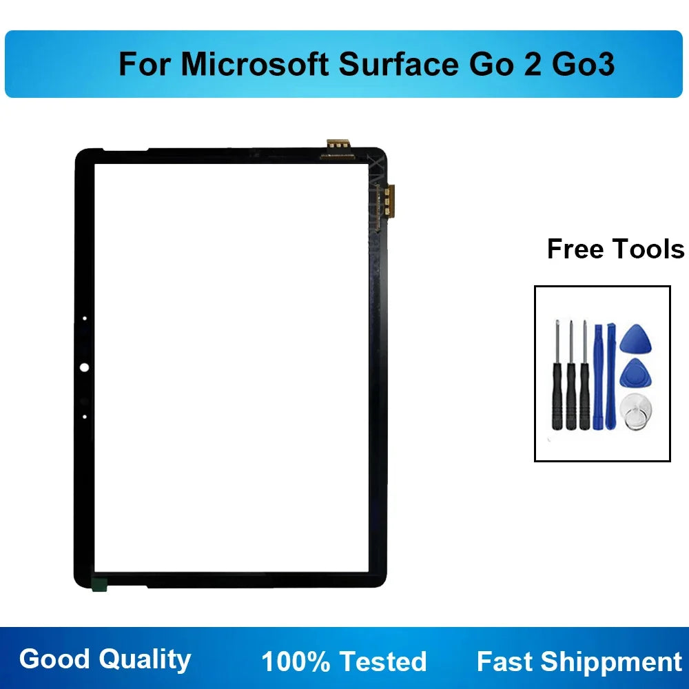 For Microsoft Surface Go 2 Go2 1901 1926 1927 GO3 GO 3 Touch Screen Digitizer Outer Glass Panel Replace Tools Tablet repair parts