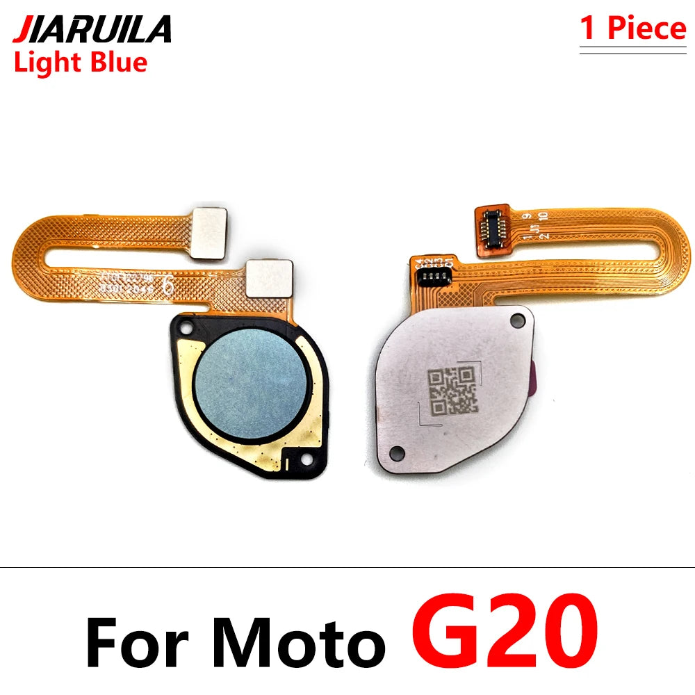 10Pcs/Lot,  Fingerprint Sensor Home Return Key Menu Button Flex Cable For Moto G10 G20 G30 G50 G60 G60s Motorola phone repair parts