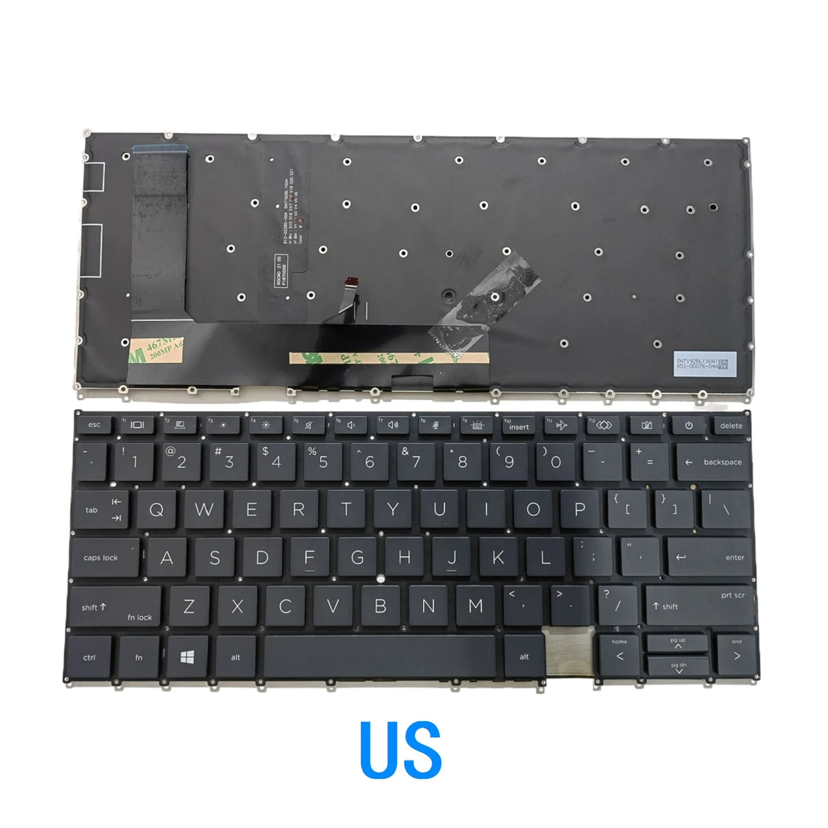 New US Spanish Language  Backlit Keyboard For HP EliteBook x360 1030 G7 1030 G8 Notebook PC Replacement Keyboard  HP laptop repair parts