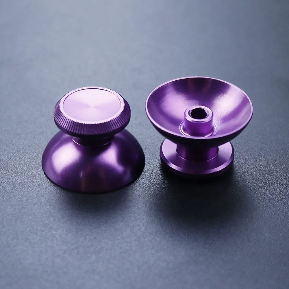 1Pair Aluminum Metal 3D Analog Joystick Thumb Stick Grip Cap Rocker Button For PS4 Pro Slim Xbox One Slim Series X S Controller Game console repair parts