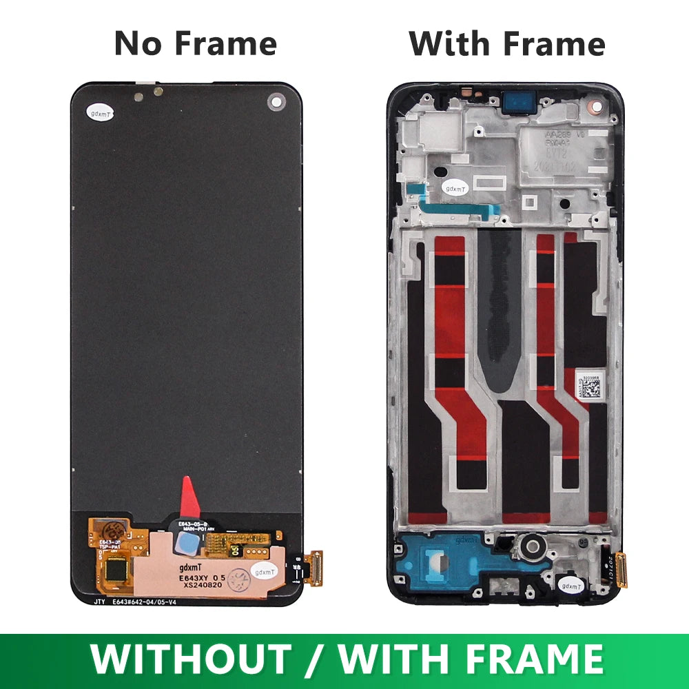 AMOLED For OPPO Reno8 Lite 8Lite LCD Display Touch Screen Digitizer Assembly For Oppo Reno8 Lite CPH2343 Display Replacement OPPO phone repair parts
