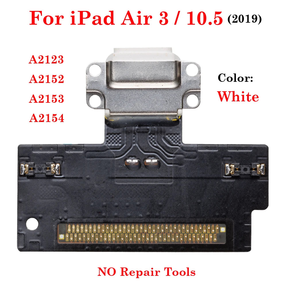 Dock Connector Data Plug Jack Socket USB Charging Port Flex For iPad Air 3 Pro 10.5  A1701 A1709 A1852 A2123 A2152 A2153 A2154 iPad tablet repair parts