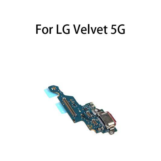 Original USB Charge Port Jack Dock Connector Charging Board For LG Velvet 5G / LM-G900N LM-G900EM LM-G900 LM-G900TM LG phone repair parts