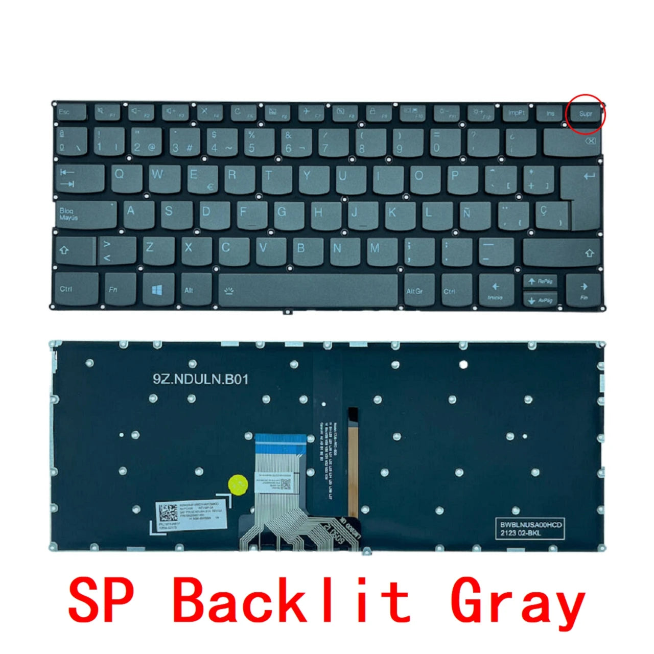 New US Russian Spanish Laptop Backlit Keyboard For Lenovo ideapad 720S-14 720S-14IKB 320s-13 320s-13ikb V530S-14 7000-13 LCM16K8 Lenovo laptop repair parts