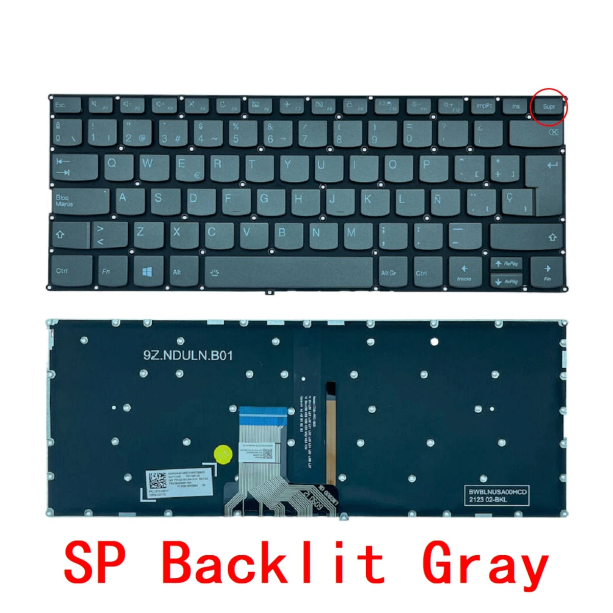 New US Russian Spanish Laptop Backlit Keyboard For Lenovo ideapad 720S-14 720S-14IKB 320s-13 320s-13ikb V530S-14 7000-13 LCM16K8 Lenovo laptop repair parts