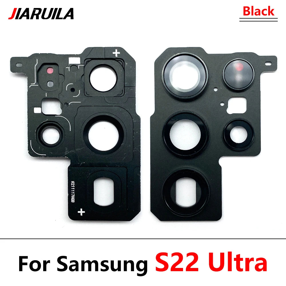New Housing Back Rear Camera Glass Lens With Cover Frame Holder For Samsung S22 S23 Plus Ultra Samsung phone repair parts