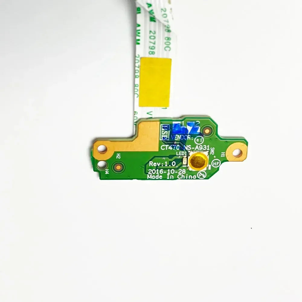 OEM For Lenovo Thinkpad T470 A475 laptop Power Button Board with Cable CT470 NS-A931 NBX0001JM00 00UR510 Repairing AccessoriesLenovo laptop repair parts