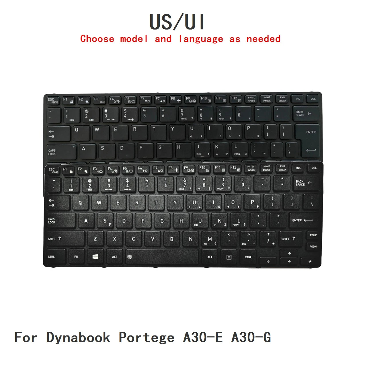 New US UI Language  Backlit Keyboard For Toshiba Dynabook Portege A30-E A30-G Notebook PC Replacement Keyboard
