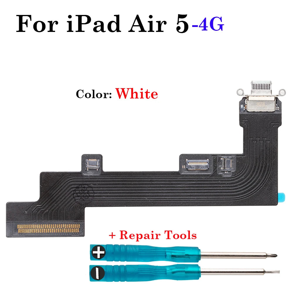 Charging Port Flex Cable For iPad Air 4 2020 Air 5 2022 4G Wifi  USB Charger Port Dock Connector Plug Socket Jack Ribbon iPad tablet repair parts