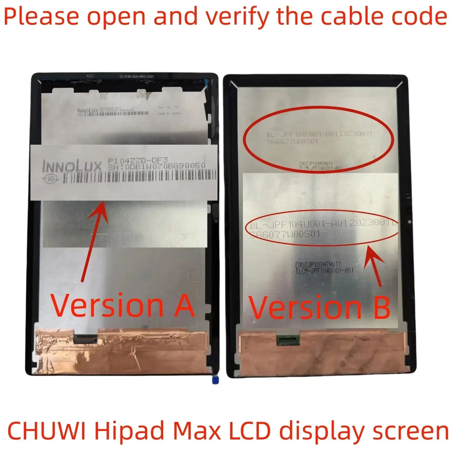 Original For CHUWI HiPad Max CWI536 LCD Display Touch Screen Digitizer Glass Sensor Assembly Tablet repair parts