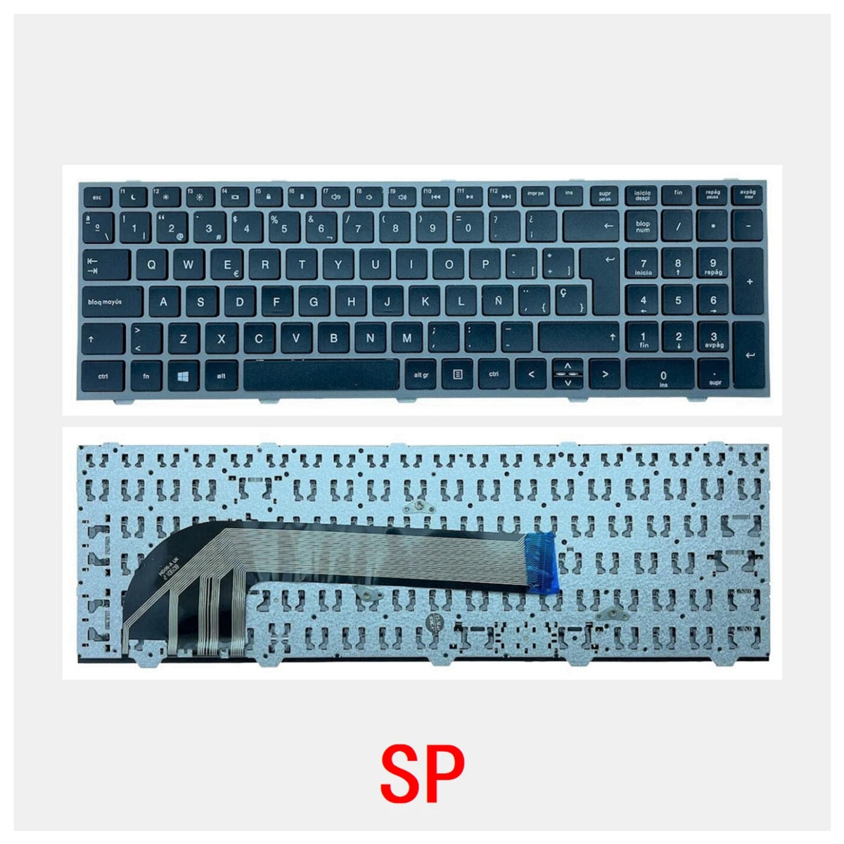New US Russian Spanish Arab Brazil Portuguese Laptop Keyboard For HP Probook 4540 4540S 4545 4545S 4740 4740S  HP laptop repair parts