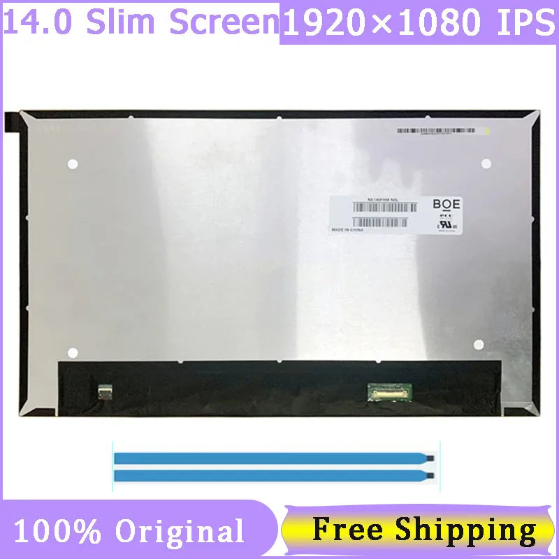 14.0" Slim 30 Pin Laptop Screen NE140FHM-N6L NE140FHM N6L FHD IPS Display 1920x1080 100% sRGB 400 Nits Laptop Screen Replacement
