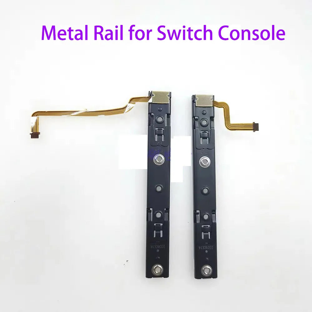 10Sets for NS Switch/Switch OLED Joycon Left Right Slide Rail Console Sensor Flex Cable Metal Track Sliders Rail Railway  Game console repair parts