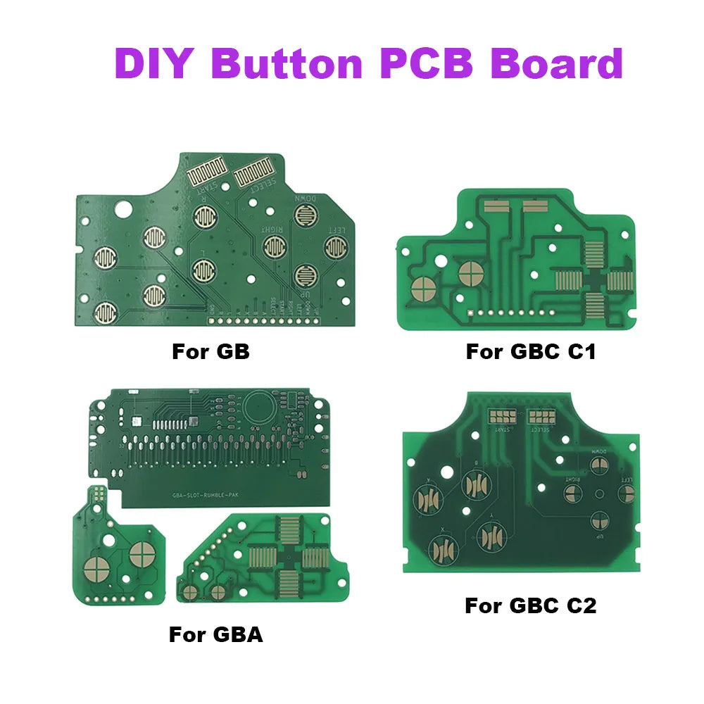 1-3-10PCS DIY Button PCB Board For GBA GBC GB Classic Controller ABXY D Pad Board Game console repair parts