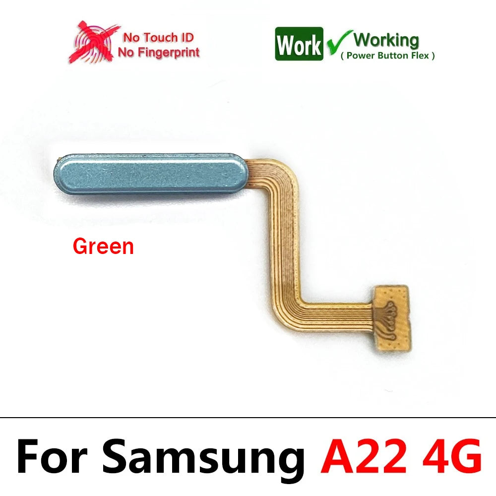 New For Samsung A12 A22 A32 4G 5G Fingerprint Sensor Home Return Key Menu Button Flex Ribbon Cable Samsung phone repair parts