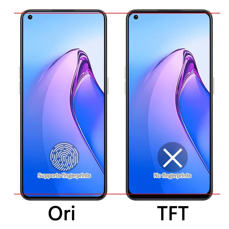 Tested A78 4G LCD For Oppo Realme 9 9Pro+ 10 11 4G LCD X5 Lite Display Touch Screen For Reno 8 8T Display Nord CE2 Screen Oppo phone repair parts Realme phone repair parts