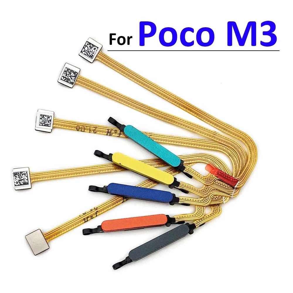 New Fingerprint Scanner For Xiaomi Poco M3 F3 X3 GT Pro Home Button Fingerprint Menu Return Key Sensor Flex Cable For Redmi 9T  Xiaomi  Xiao mi phone repair parts