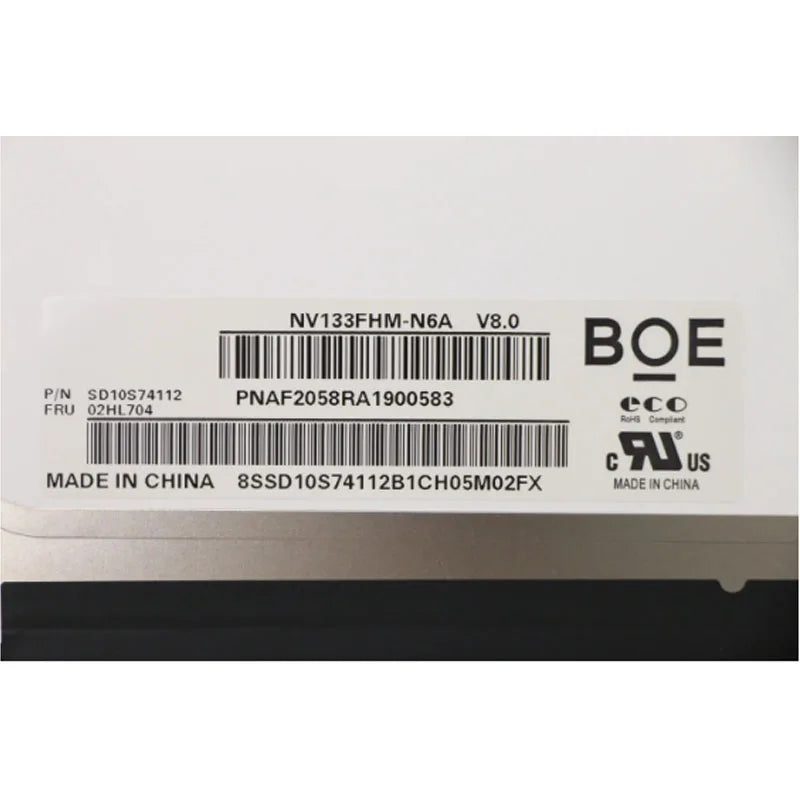 13.3 Inch Slim 30 Pin Laptop Screen NV133FHM-N6A N5A N52 N61 N62 LP133WF4-SPB2 M133NWF4 R0 R3 N133HCE-GP1 1920*1080 FHD 30 Pin
