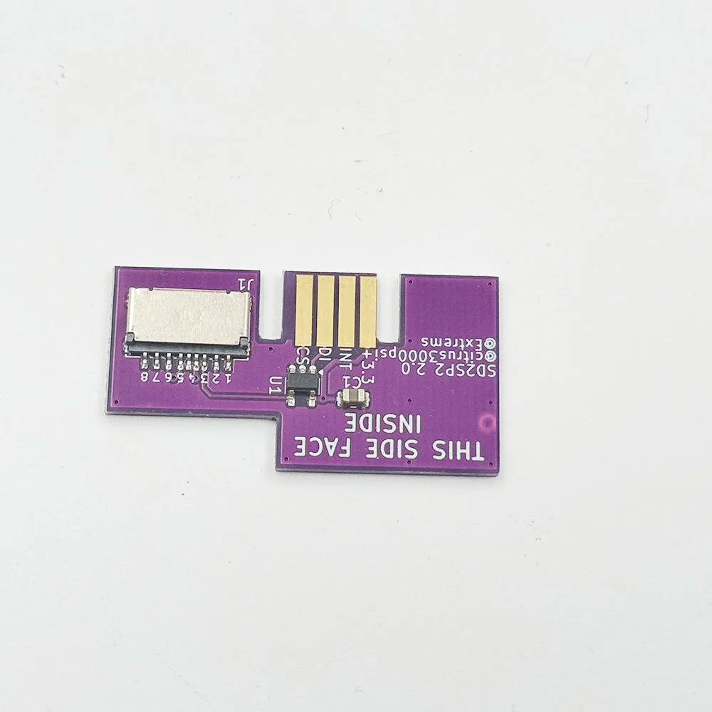 1PC  Replacement  2.0 Verison Micro SD Card Adapter TF Card Reader For GameCube NGC SD2SP2 SDLoad SDL Adapter Game console repair parts