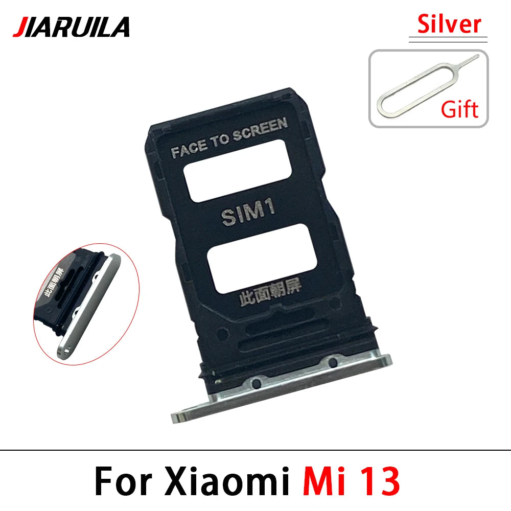 10Pcs, New For Xiaomi Mi 13 Pro / Mi 13 Lite / Mi 13T Pro SIM Card Slot SD Card Tray Holder Adapter  Xiaomi  Xiao mi phone repair parts