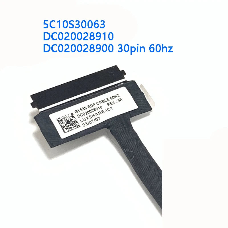 New Original Laptop LCD Cable For LENOVO 3-15IMH05 GY530 40pin 120HZ 5C10S30064 DC020028A10 30pin 60HZ 5C10S30063 DC020028900  Lenovo laptop repair parts